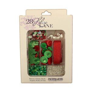 Buttons Galore Holly Jolly Embellishment Kit